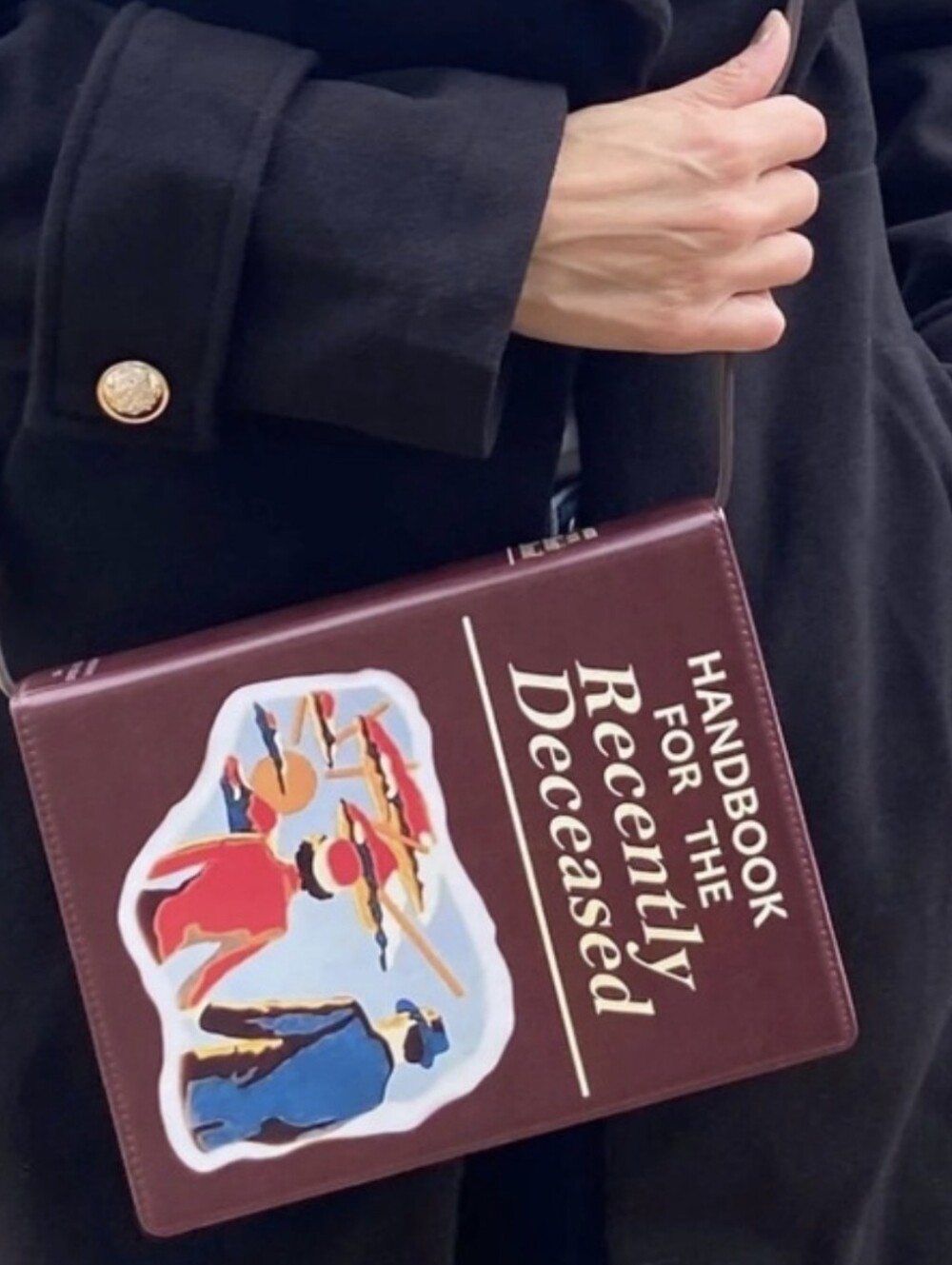 Beetlejuice Handbook for the Recently Deceased crossbody bag 6x9x2.25 NWT
